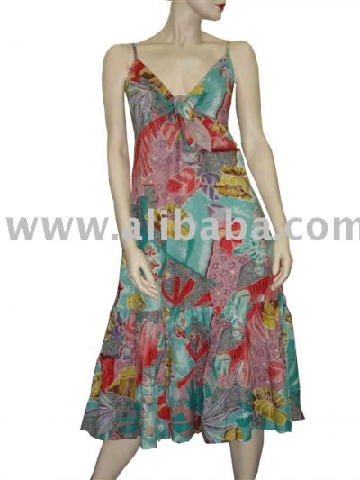Cotton Tie Dress (Бумажный галстук платье)