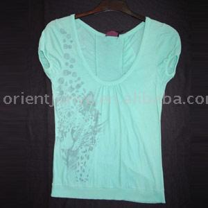 Women`s pigment garment dyed top (Women`s pigment garment dyed top)