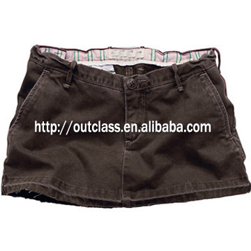 Women`s mini suspender skirt