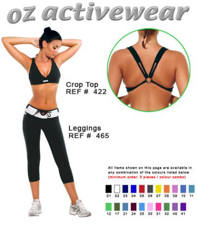 Crop Top and Leggings (Haut écourté et des jambières)