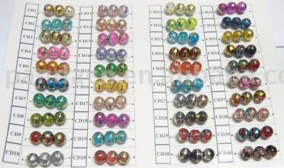 broken flower gold/silver lined bead (broken flower gold/silver lined bead)