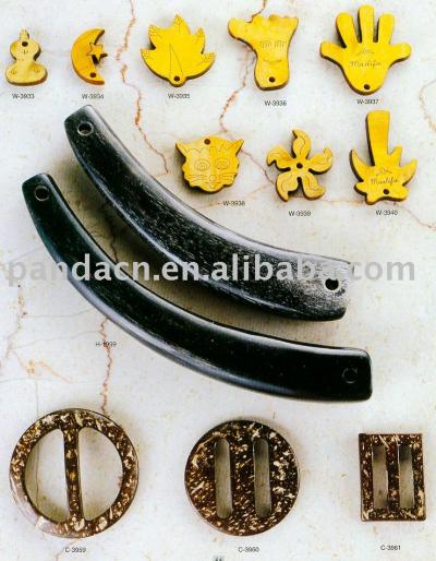 buffalo horn button (buffalo horn button)