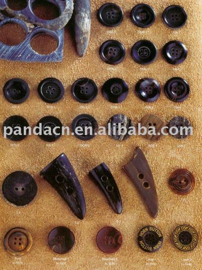 buffalo horn button (buffalo horn button)