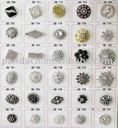 rhinestone button (rhinestone button)