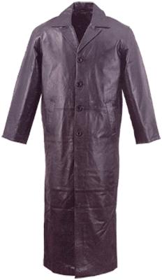 Leather Long Coat (Leather Long Coat)