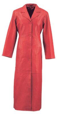Leather Long Coat (Leather Long Coat)