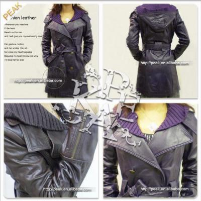 leather coat (leather coat)