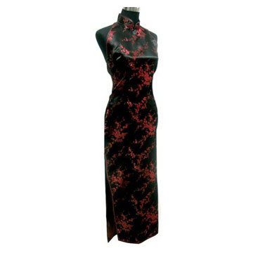 Chinese Dress Backless Costume Black (Chinese Dress Backless Costume Black)