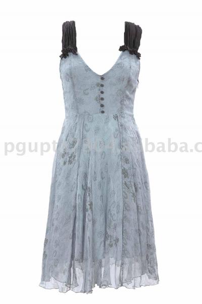 Printed Chiffon Dress (Печатный шифон платье)