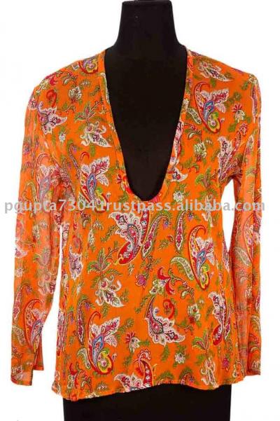 Georgette Printed Kaftan Top (Georgette Imprimé Kaftan Top)