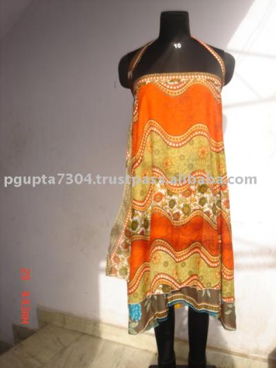 2 Layer Reversible Sari Wrap Skirt