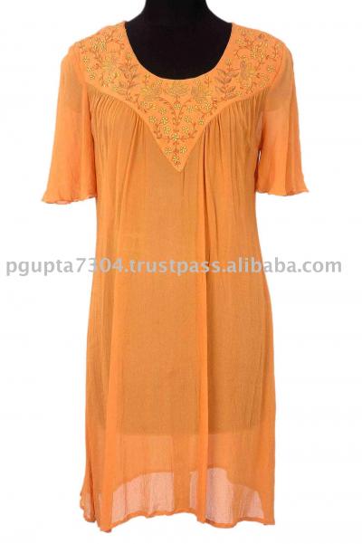 Georgette Embroidered Kaftan (Georgette Embroidered Kaftan)