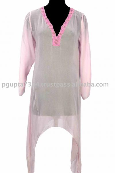 Chiffon Embroidered Kaftan