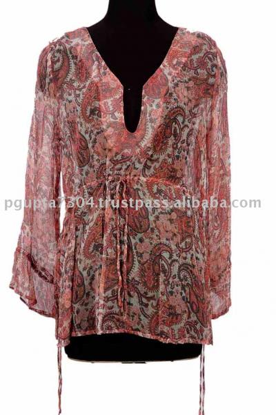 Chiffon Paisley Printed Kaftan (Шифон Пейсли Печатный Кафтан)