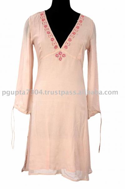 Georgette Embroidered Kaftan