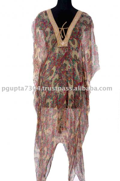 Chiffon Printed Kaftan (Chiffon Printed Kaftan)