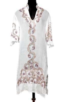 Handgemalte Chiffon Kaftan (Handgemalte Chiffon Kaftan)