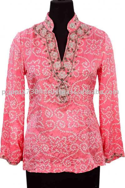 Silk Embroidered Kurtis