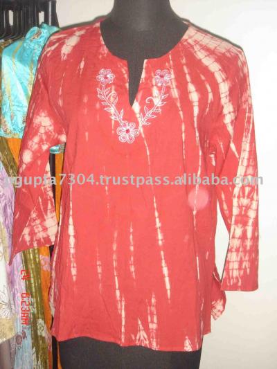 Cotton Tie-Dye-Kurti (Cotton Tie-Dye-Kurti)