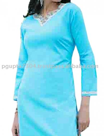 Cotton Embroidered Kurti (Baumwolle bestickt Kurti)