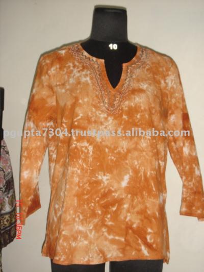 Cotton Tie Dye Kurti (Cotton Tie-Dye-Kurti)