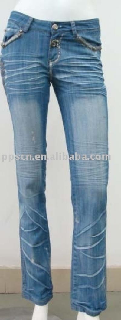 ladies` fashion jeans (ladies` fashion jeans)