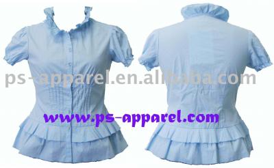 ladies` stretch blouse casual wear (ladies` stretch blouse casual wear)