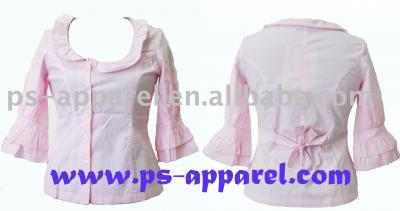 ladies` stretch blouse casual wear (ladies` stretch blouse casual wear)