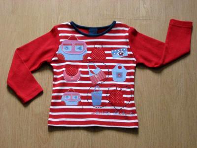 Girl `s Garngefärbter Stripe Rib L / S Tee Shirt (Girl `s Garngefärbter Stripe Rib L / S Tee Shirt)