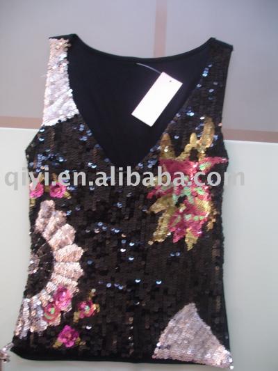 ladies sequin tank top (Mesdames débardeur paillettes)