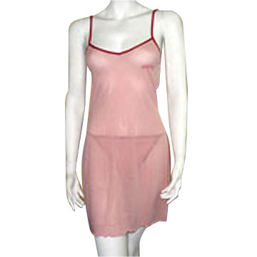 Ladies` Nightslip with String (QS0535) (Ladies` Nightslip with String (QS0535))