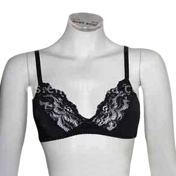 Padded Bra with Embroidery Lace (Padded Bra with Embroidery Lace)