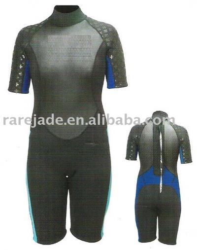 Women`s shorty wetsuit (Women `s wetsuit shorty)