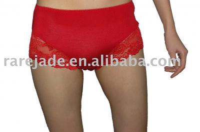 100% silk fashion pantie with lace (100% soie mode culotte de dentelle)
