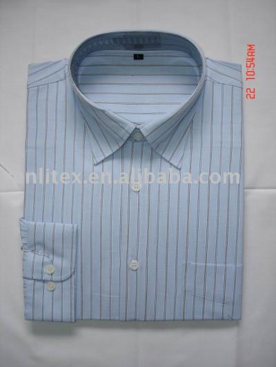 100% cotton yarn dyed men`s shirts garment washed