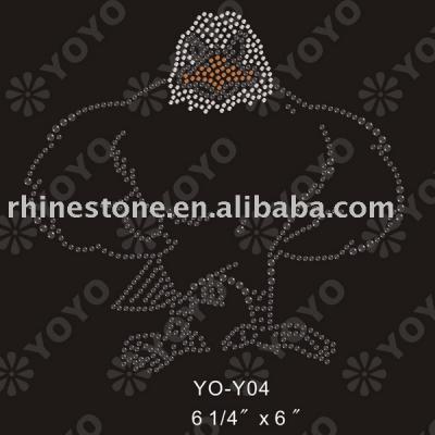 eagle rhinestone motif for T-Shirt and Garment (Мотив орла Rhinestone на футболке и одежда)