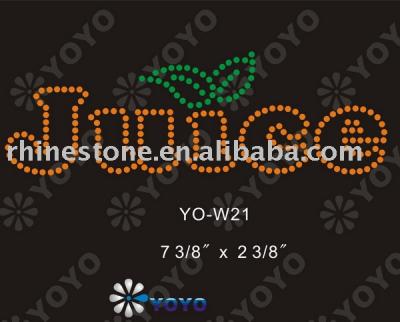 Heat transfer Summer rhinestone motif for T-Shirt and Garment (Wärmeübertragung Sommer Strass Motiv für T-Shirt und Unterwäsche)