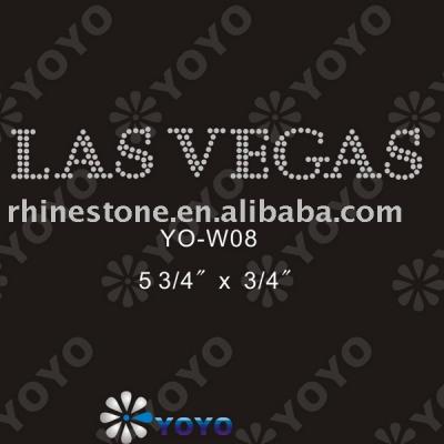 Heat transfer Letters rhinestone motif for T-Shirt and Garment