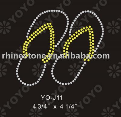 Heat transfer Summer rhinestone motif for T-Shirt and Garment (Wärmeübertragung Sommer Strass Motiv für T-Shirt und Unterwäsche)