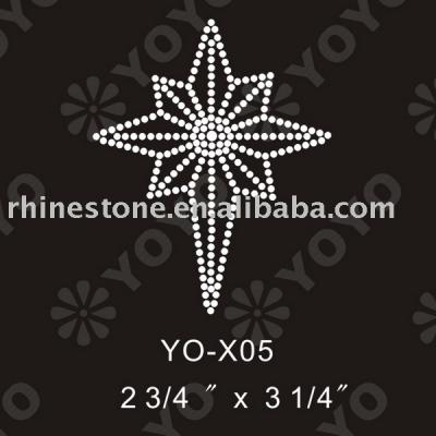 Heat transfer Star rhinestone motif for T-Shirt and Garment (Wärmeübertragung Star Strass Motiv für T-Shirt und Unterwäsche)