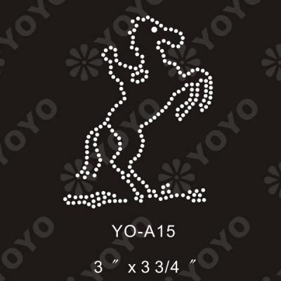 Iron on Horse rhinestone motif for T-Shirt and Garment (Iron Horse auf Strass Motiv für T-Shirt und Unterwäsche)