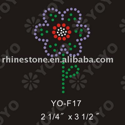 Hot fix Flower rhinestone motif (Hot Fix Strass-Blumen-Motiv)