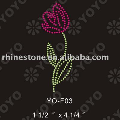 Hot fix Flower rhinestone motif (Hot Fix Strass-Blumen-Motiv)