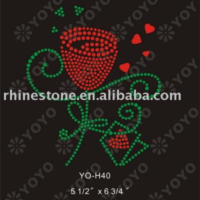 Hot Fix Heart Rhinestone (Hot Fix Strass Heart)