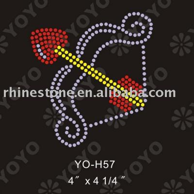Hot Fix Love %26 Heart Rhinestone (Hot Fix 26% Love Heart Strass)