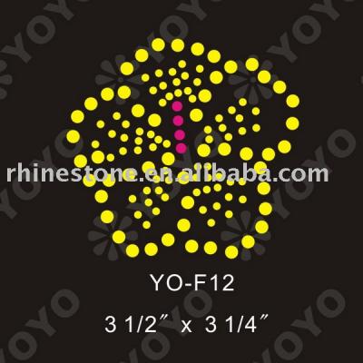 Hot fix Flower rhinestone motif (Hot Fix Strass-Blumen-Motiv)