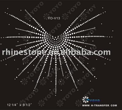 Iron on Neckline Rhinestone (Iron on Ausschnitt Strass)