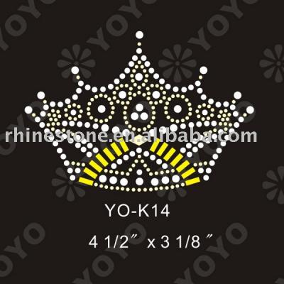Heat transfer crown rhinestone motif (Wrmebertragung Krone Strass Motiv)