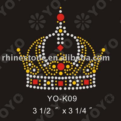 Heat transfer crown rhinestone motif (Wrmebertragung Krone Strass Motiv)