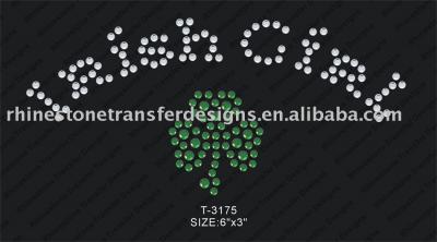 Hot fix heat rhinestone transfer